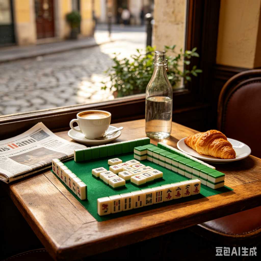 printed logo mahjong set